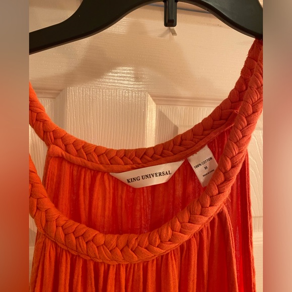 Summer orange long dress - Picture 4 of 4